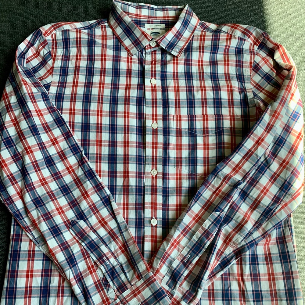 Slim fit • M • red/white/blue checkered